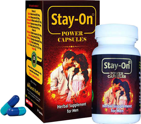 Stay-on Power Capsules Herbal Supplement For Men 30 Capsule