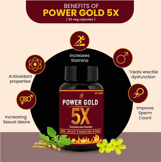 Power Gold 5x Testosterone Booster 30 Capsule