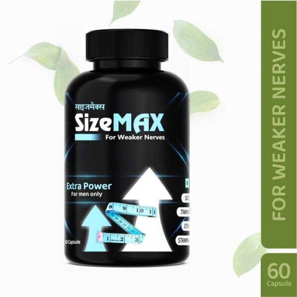 Size Max For Weaker Nerves Extra Power For Men Only 60 Capsules